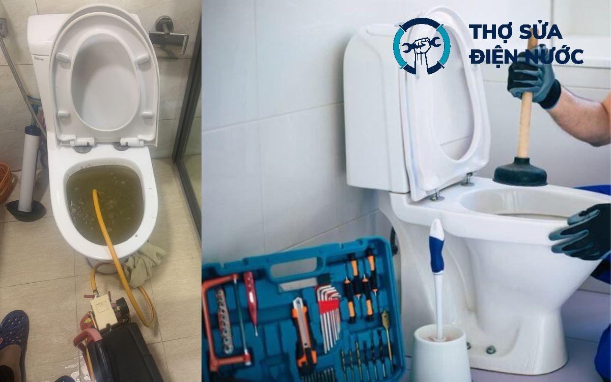 thông tắc bồn cầu Đống Đa