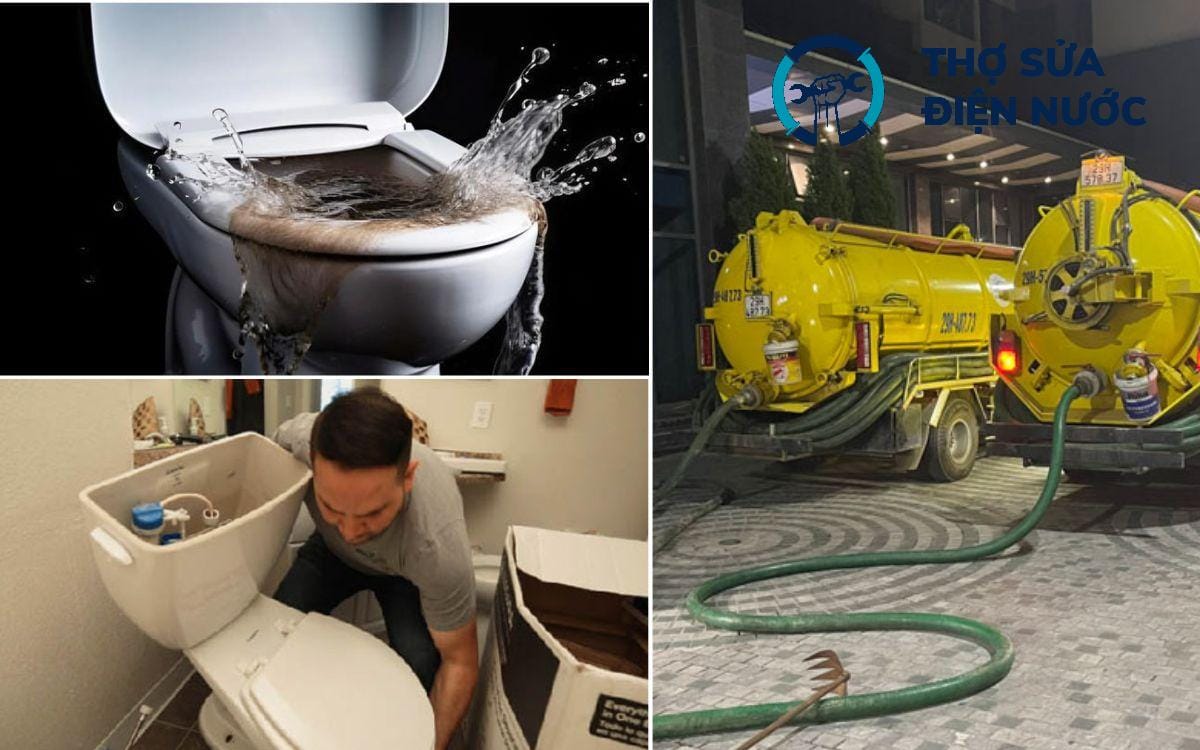 thông tắc bồn cầu Đống Đa