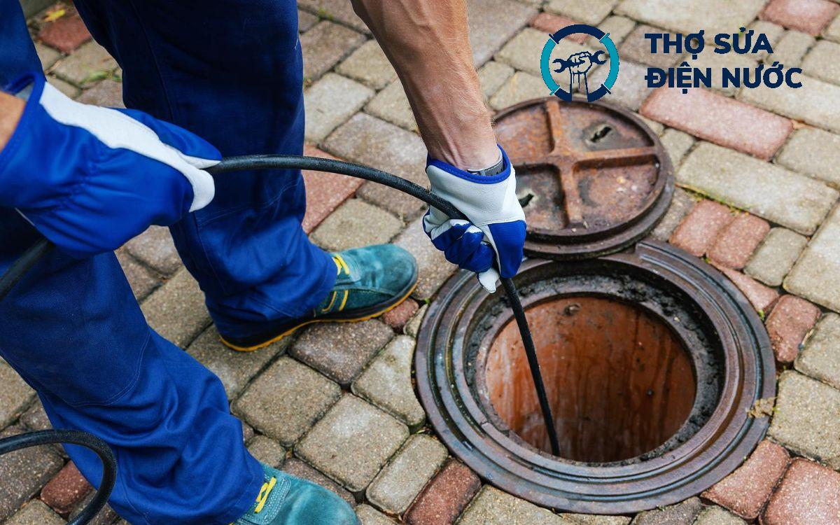 Thông tắc cống Cầu Giấy