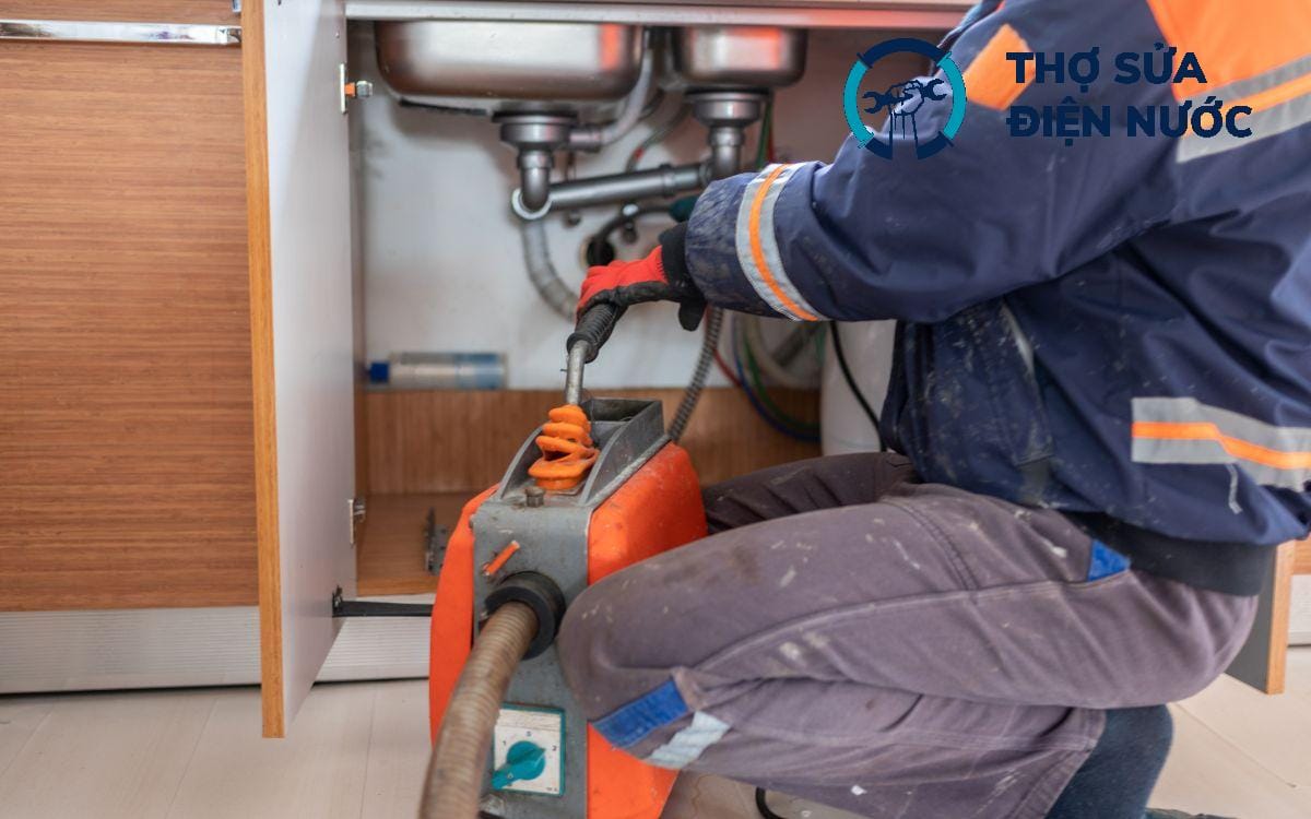 Thông tắc cống Hoàng Mai